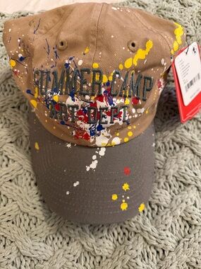 Free People x American Needle Summer Camp Art Dept. Painted Baseball Cap